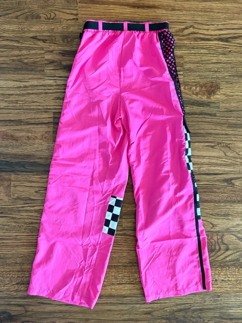 Weissman Mixify Checkered Cargo Pants 17661, hot pink Cerise  child large LC 14